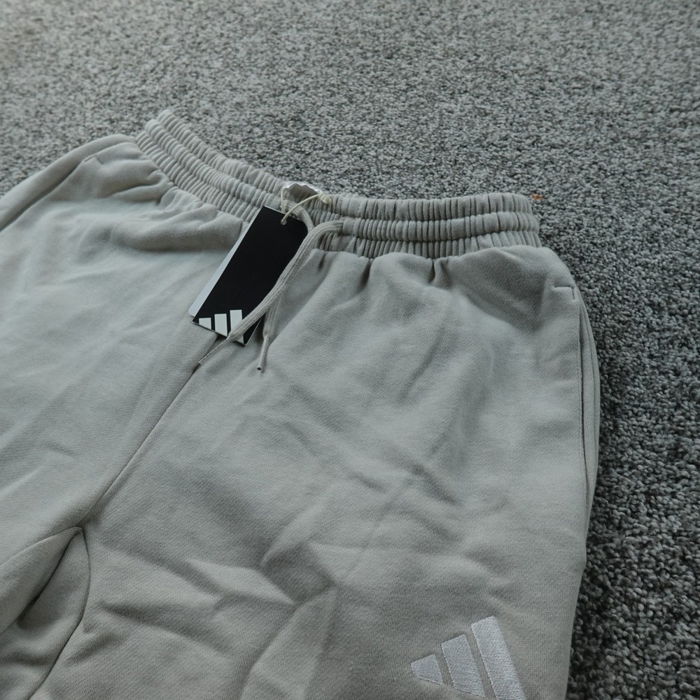 NEW Adidas Sweatpants Mens S Gray Jogger Athletic Drawstring Workout Gym Pants